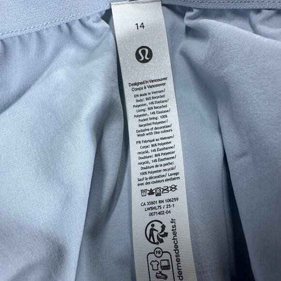 Lululemon Court Rival Wide-Leg Track Pant Regular Starch Blue/Grey Size 14 NWT - Picture 7 of 12